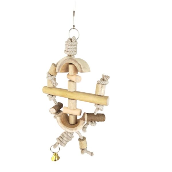 KSK 17" Natural Wood Parrot Toys - Image 2