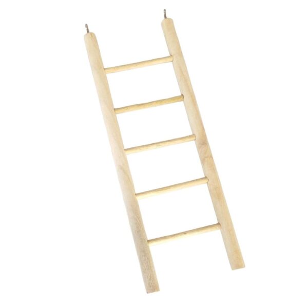 KSK 5 Stairs Fun Natural Wooden Ladder - Image 4