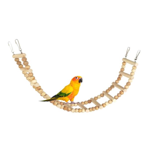 KSK 12 Steps 28.5 inch Wood Bird Ladder - Image 4